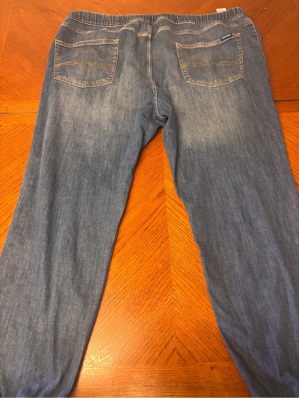 Women’s Blue Denim Jeggings - Elastic Waist Pull-On